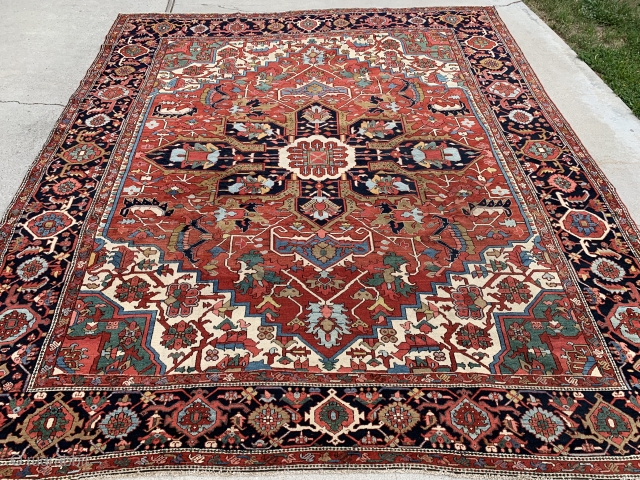 11’2”x 12’8” 1900’s Karajeh in very good condition.                         