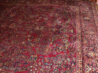 Fresh from an estate: 1920's to 1930's 10'2x13'6" Persian Sarouq in great condition.  $1,750.00 OBO                 