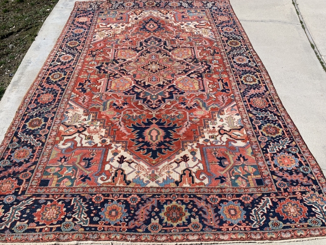 8’x 12’ 1920’s Persian Heriz...good condition...$2,995.00 plus shipping.                         