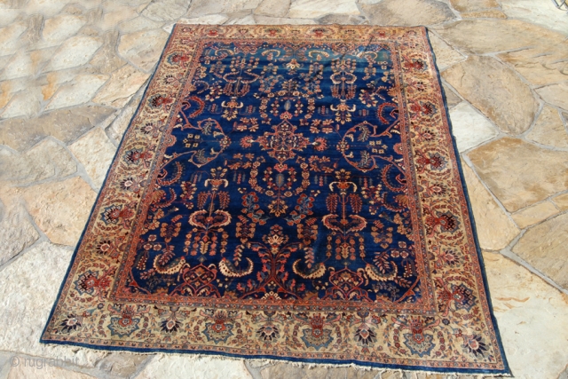Rug-pickers find: An old Persian Carpet with some beauty, size is 9x12, is in good condition.  Thanks for looking.             