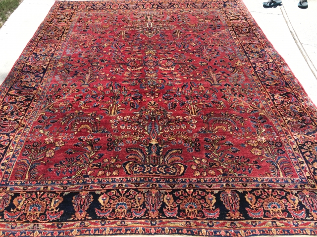 9’x12’ 1920’s Sarouk in good condition.                           