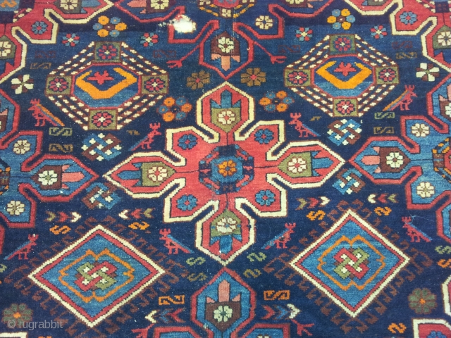 Caucasus cuba 
begining of 20th century 
Beautiful rug
size 1.76x3.36                        