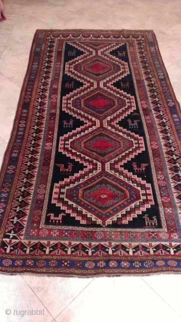 Caucasian kuba rug 19th century  very good condition size :265x137-cm ask                     