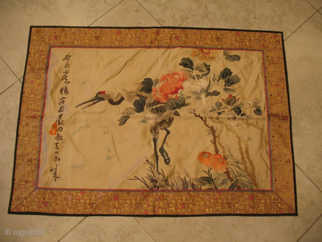 19th-century Chinese 
Excellent condition 
Size:  57 X 82
ITEM NO. 1

SIZE   55 X  143
ITEM NO. 2              