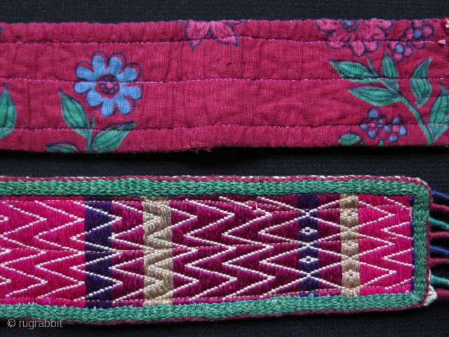 Anatolian Turkmen Silk Embroidered Belt.                            