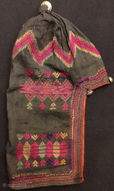 Kohistan silk embroidered child's hat.                            