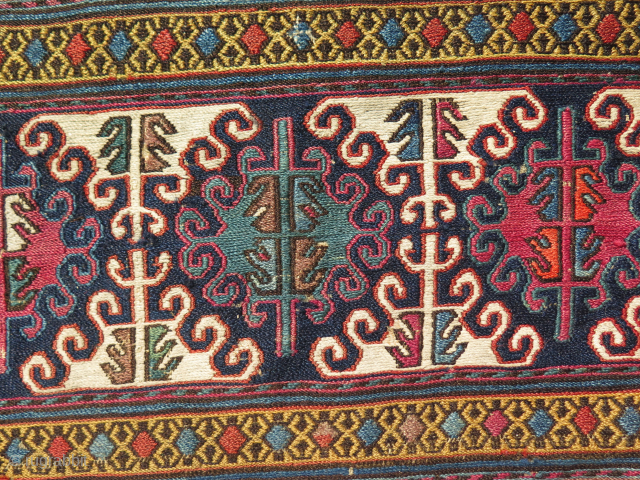 Shahsavan mafrash panel.
Size : 20" x 40" - 50cm x 102cm