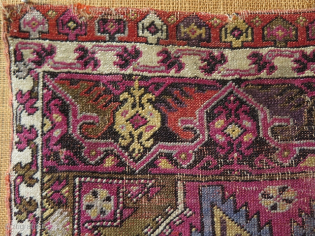 Anatolian Mudjur yastik. Circa late 19th c. Condition as it is found. Size: 23.5″ x 32″ – 60 cm x 81 cm.           