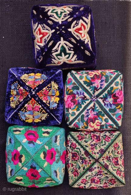 Group of Uzbekistan foldable hats.