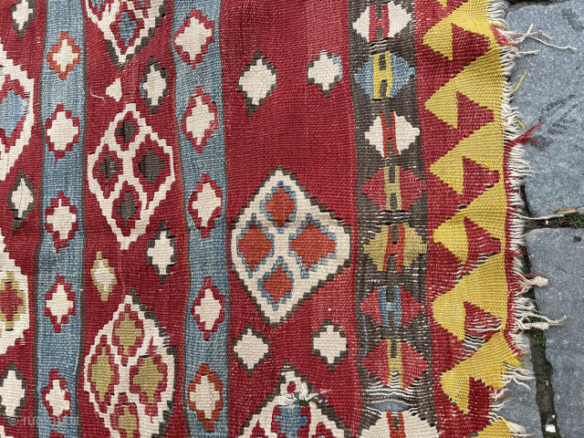 South East Anatolian Antalya Varsak Kilim fragment.140x300cm                          