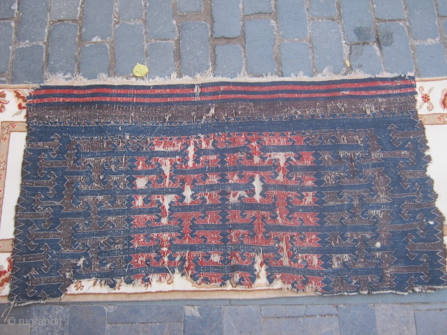 West anatolian Yüncü fragment Kilim.                            