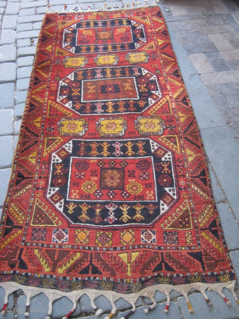 East Anatolian Kurdish Rug.Full pile and good condition.240x103cm                         