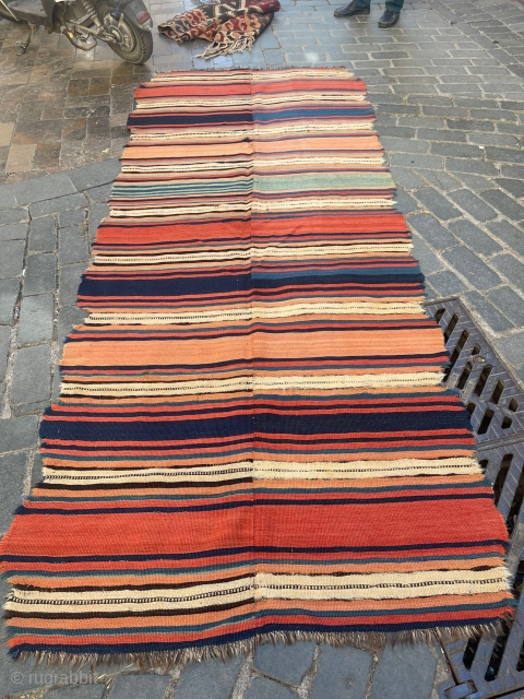 East Anatolian Stripe Kilim.                             