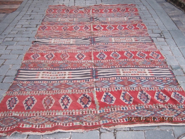 East Anatolian Kilim.All with naturel colors.                           