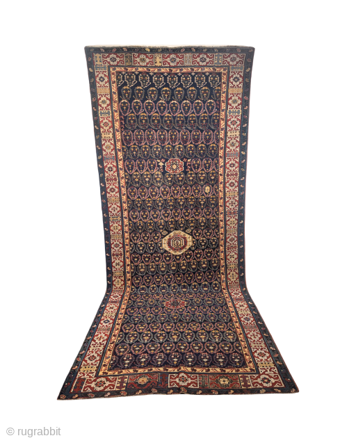 19th century Shirvan rug 370x150 
For details and price please contact us 
+90 533 279 83 44                