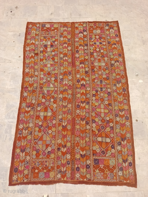 Gorgeous Iraqi Marsh Arab Wedding blanket in excellent quality Size 240×154 cm.Good age and good condition,Very hard to find these examples in this quality,Contact for more info and price
nabizadah_carpets@yahoo.com    