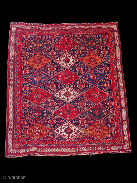 Antique 19th Century Afshar Rug Size 6'3"×5'6" Feet
Low pile according to age Contact for more info and price nabizadah_carpets@yahoo.com              