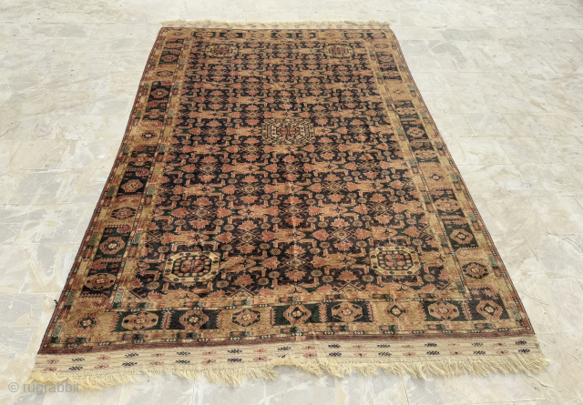 Fabulous Old Hand Knotted Turkmen Signed TCCP Wool Large Size Rug.
Size 332x220 Cm.Good Age And Good Condition.Contact For More Info And Price Nabizadah_carpets@yahoo.com          