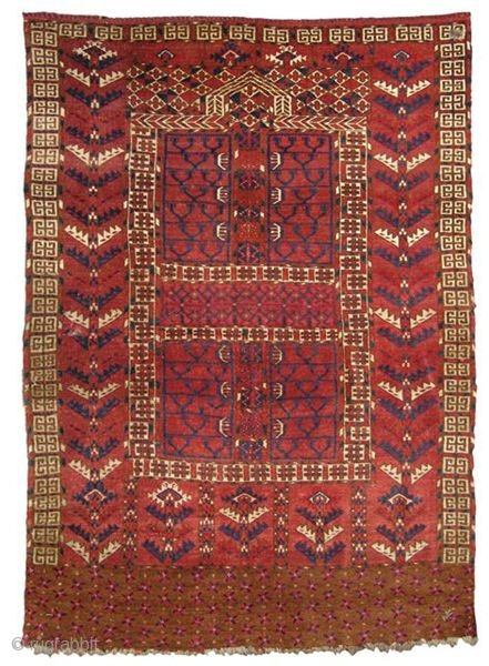 Nagel Auction September 7, 2010. Lot 281, Yomud Ensi, Turkmenistan circa 1880. 160 cm x 125 cm. Full catalogue online now www.auction.de           