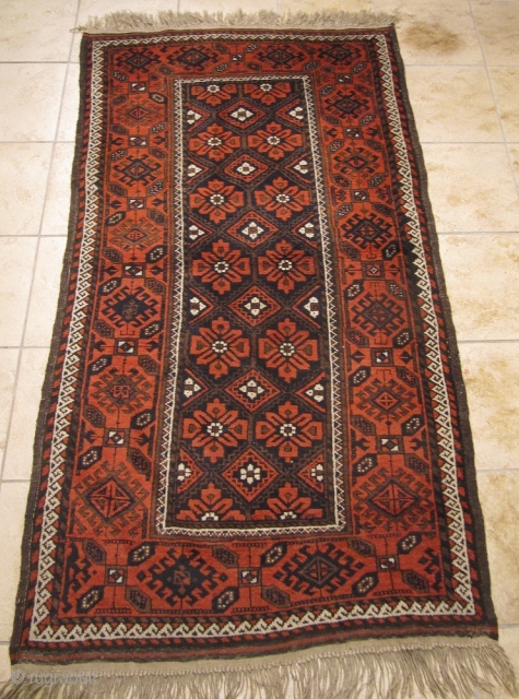 A very nice antique Baluch rug, good overall condition. size: 180x95cm / 6ft x 3'1''ft www.najib.de                 