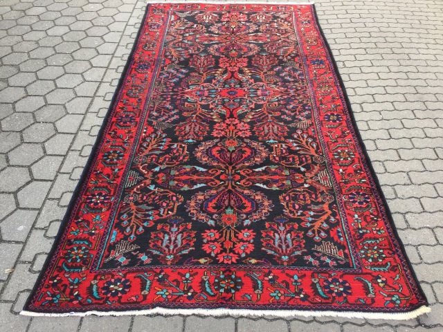 Fine antique Persian Lilian rug, very decorative, good condition, size: ca. 335x175cm / 11ft x 5'8''ft                 