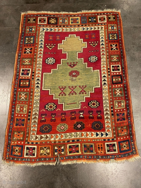 A lovely antique East(?)-Anatolian rug, size: ca. 145x108cm / 4’8ft by 3’6ft                     