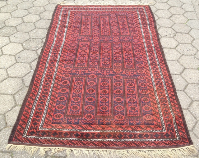 Antique Baluch rug, size: 223cm x 131cm / 7'3''ft x 4'3''ft www.najib.de                     