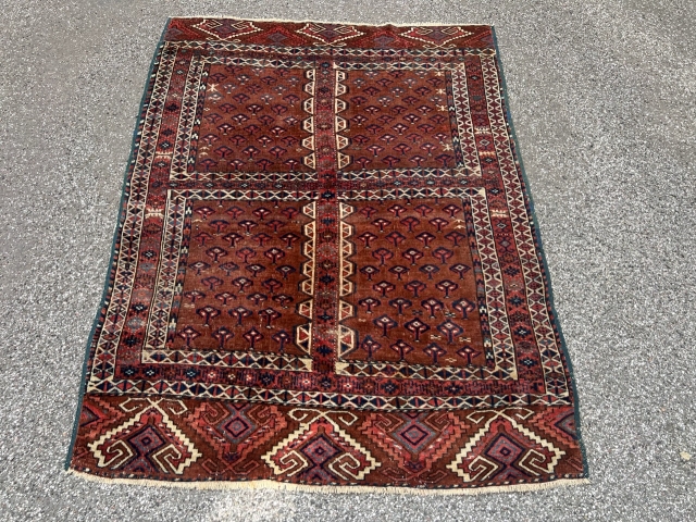 Antique Turkmen Yomud Ensi, 19th century. Size: circa 170x130cm / 5’6ft by 4’3ft http://www.najib.de                   