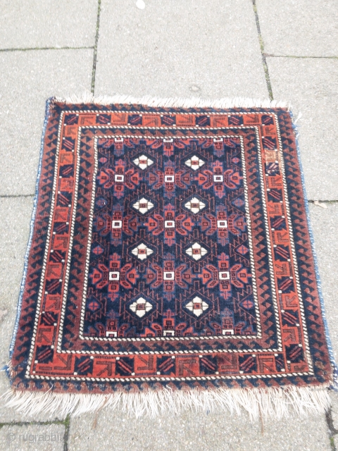 Antique Baluch Mina Khani bagface, Very nice collector´s item, size: 72x66cm / 2'3''ft x 2'1''ft                  