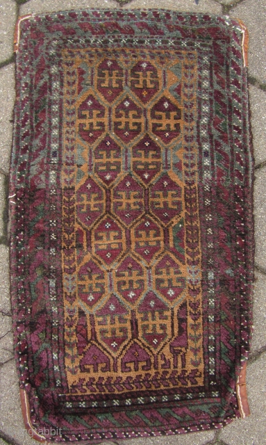 Antique Baluch Balisht. Good condition. Size: 85x47cm /2'8''x1'6''ft                         