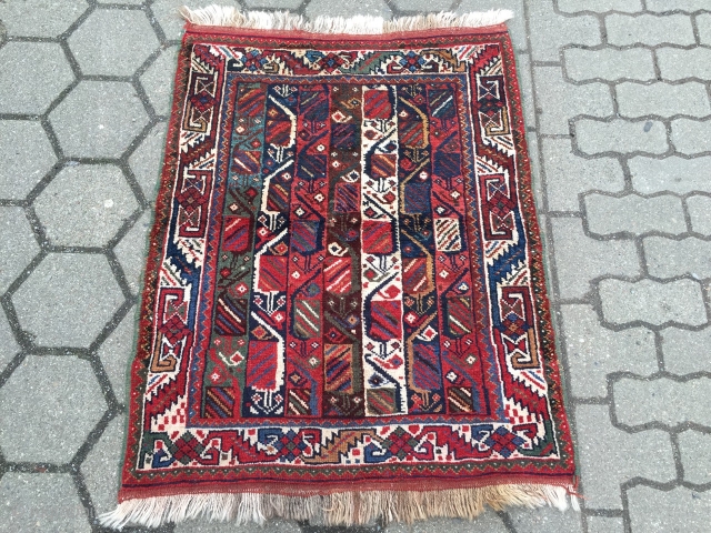 Lovely small antique Veramin rug, size: 105x85cm / 3'5''ft x 2'8''ft www.najib.de                     
