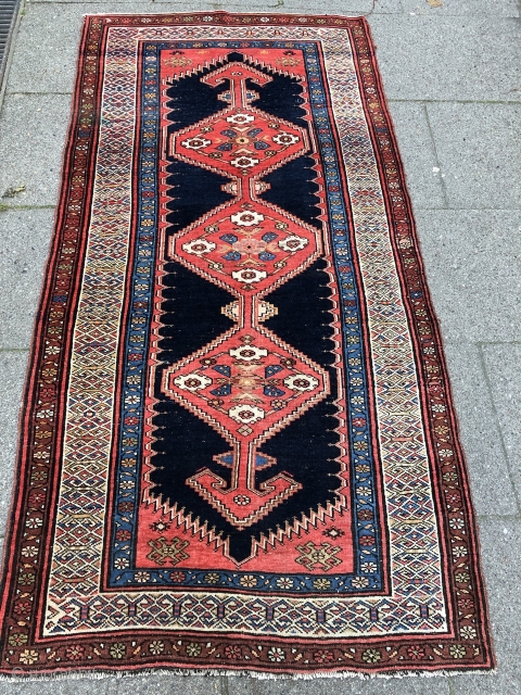 Antique Meshkin rug from Northwest-Persia. Size: ca. 230x110cm / 7'6''ft by 3'6''ft                     