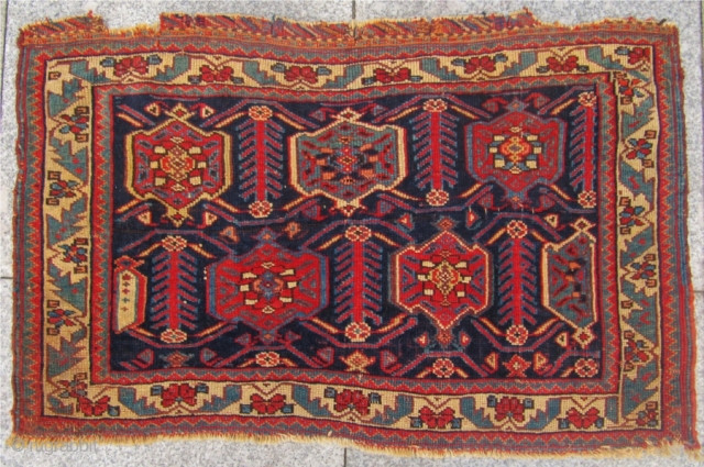 Antique tribal bagface woven by Afshar tribes of Southpersia.Beautiful drawing.circa 1870.Very nice collector´s piece.All natural colors.Size: 75x47cm / 2'5'' x 1'6'' www.najib.de           