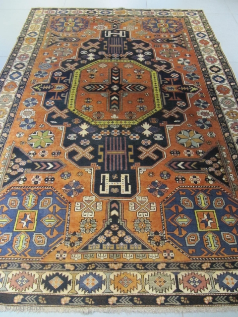 ref:1668/Kuba Konagend Caucasian antique rug , perfect condition , size 2.45 x 1.60 , 8' x 5'3                