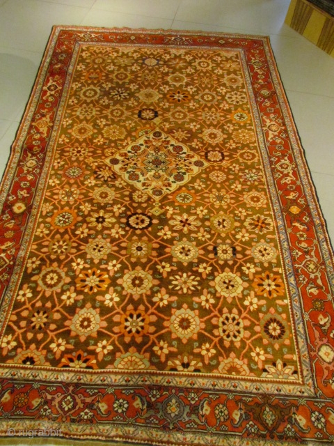 ref: S232 /Karabagh Caucasian Antique Rug ,perfect Condition , size 2.90x1.80 cm , 9'6"x5'11"                   