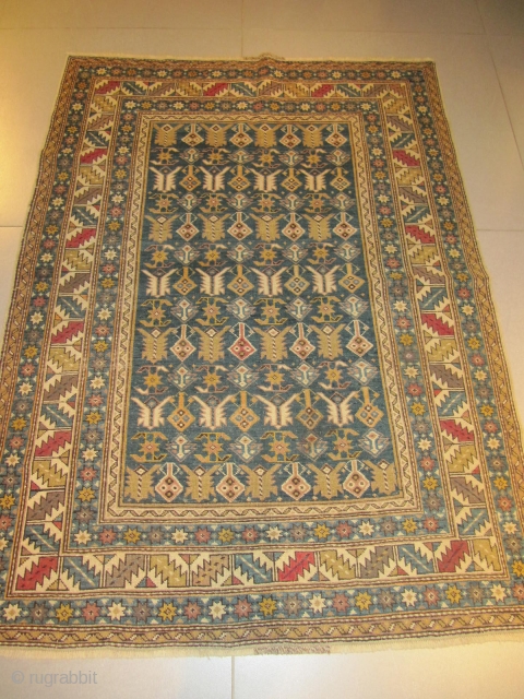 ref: S158, KUBA TCHITCHI CAUCASIAN ANTIQUE RUG EARLY 20TH CENTURY, perfect condition
Size: 1.65 X 1.20  /  5' X 3'            