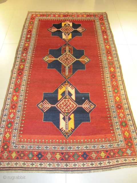 ref: S191 /chirvan caucasian antique rug  EARLY 20TH CENTURY  PERFECT CONDITION 
size: 2.20 X 1.25  /  7' X 4'          