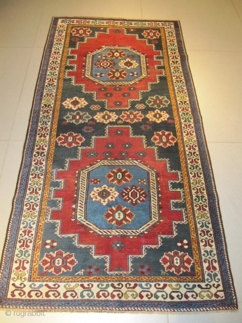 ref: S682 / Kuba Konagend Caucasian antique rug, 19th century, perfect condition
size: 200 X 105  /  6' X 3'
            