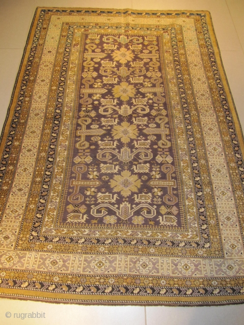 ref: 610 /Kuba Peripedil Caucasian antique rug, 19th century, perfect condition
size: 210 X 150  /  6' X 4'             