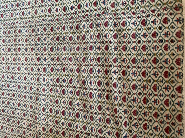 This is one best antique kashmir shawl 1750-1800 century it’s in excellent condition no moth holes very good colours  and  it’s very large 9 feet by 4 feet signed by  ...