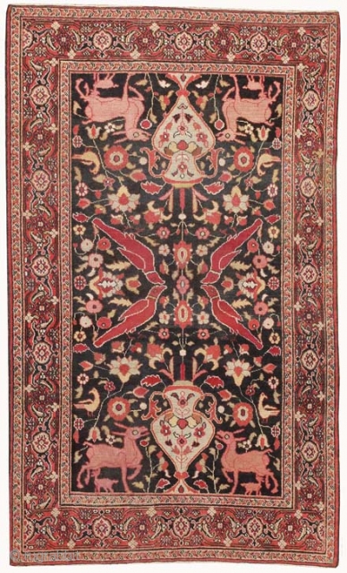 Antique Persian Khorassan Rug 44612, Size: 4' x 6'5", Origin: Persia, Circa: Late 19th Century - Here is a truly wonderful antique rug – a Khorassan piece made in Persia some time toward the  ...