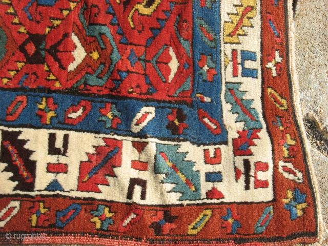 Stunning Caucasian Gendga about 3.9 by 9. Fantastic condition.Minor restorations.  Bendas Rugs St. Louis                  