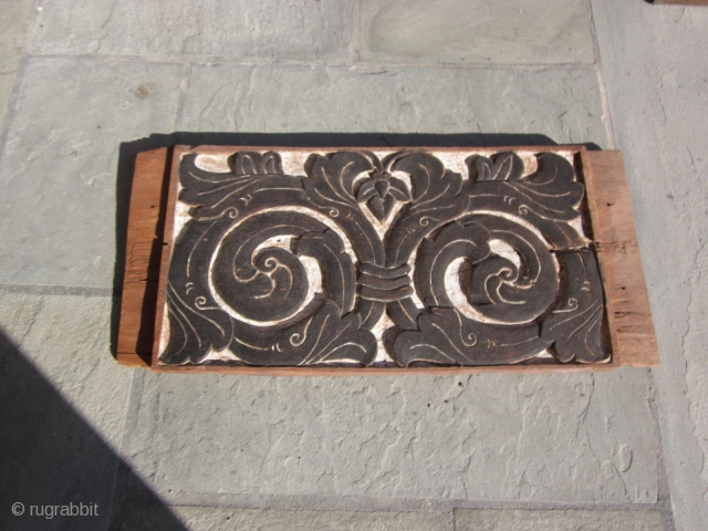 
Northern Thailand : Five wooden panels taken from ox-drawn farming carts. Some with residual paint                  