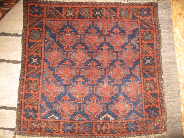 19th Century Belouch Baluch bagface with great color and good condition. Unusual Dohtor e Ghazi field design. Another killer rug from Nomad Rugs, San Francisco. Check it out here and thanks for  ...