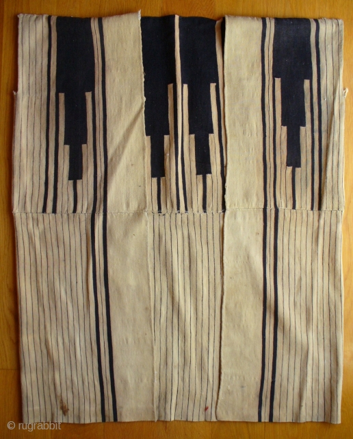 Hand woven fine wool Bakhtiari coat known as 'cuqa' and worn by the Bakhtiari male nomads. Made from two narrow strips of cloth sown together.        