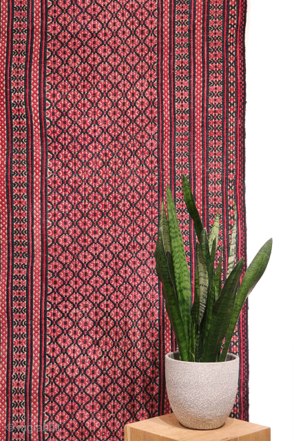 At over 10 metres (33.46 feet) this is the longest antique kilim runner we have seen!
In three decades of dealing in antique kilims, this very long antique Turkman kilim runner stands out ...