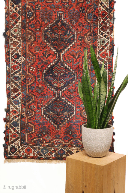 A superb antique Laberduni rug with a full, exceptionally long pile and a beautiful palette of natural dyes. Remarkably well preserved, the pile retains an impressive depth and softness, appearing almost as  ...