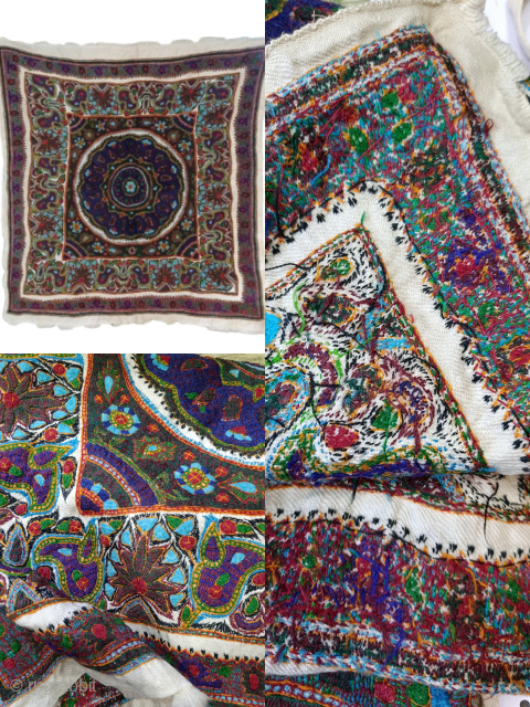 Persian Kerman large size table cloth , mid 20th century
Hand embroidery. In excellent condition
nooristanartgallery@yahoo.com