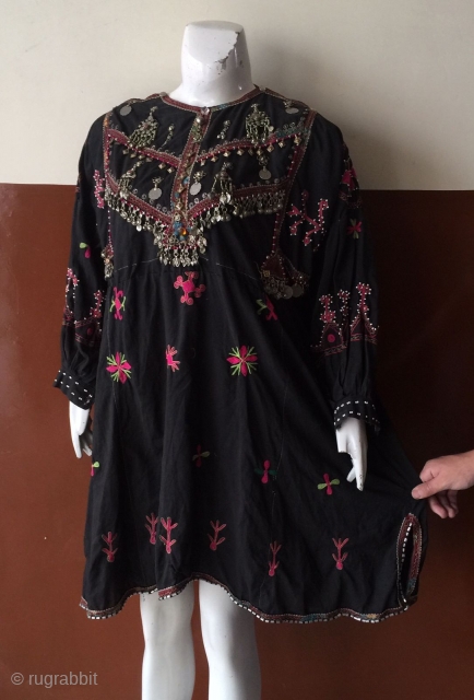 Tribal Kohistan valley woman dress from Indus Kohistan valley of Pakistan. The embroidery is complete handmade.The dress is in its best condition           