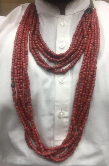 Tribal antique glass beads Necklace , in its original stringing.
Early 20th century,Please contact at Email 
Nooristanartgallery@yahoo.com                 
